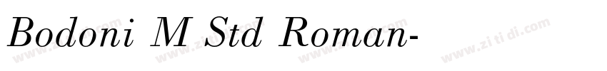 Bodoni M Std Roman字体转换